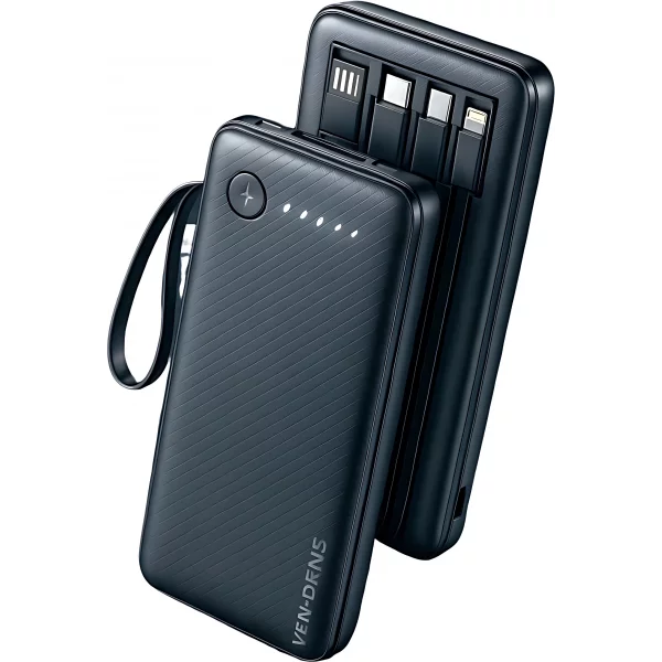 ven dens orginal power bank with 4 cableVen Dens PB058 22.5W fixed 10000 mh